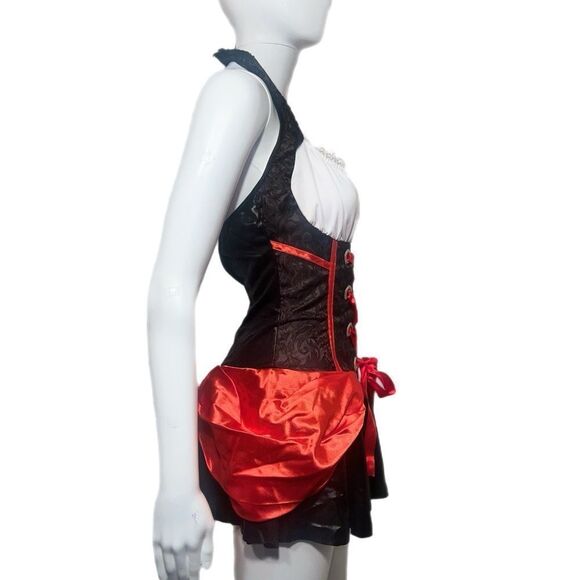 Vampire Corset Mini Dress Costume (M) - Picture 5 of 10